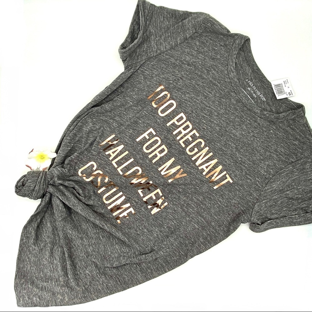 NWT Pea in the Pod Too Pregnant Halloween Tee - Picture 3 of 11